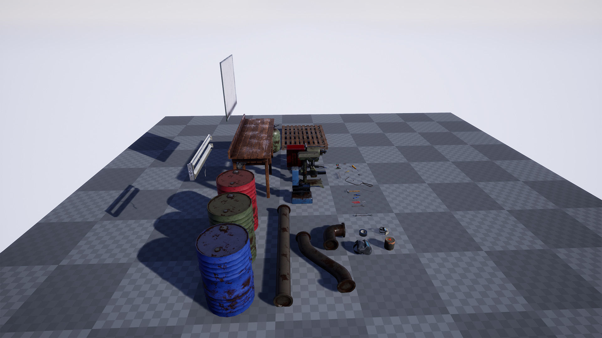 Workbench Props  40 Assets Low-poly 3D model_12