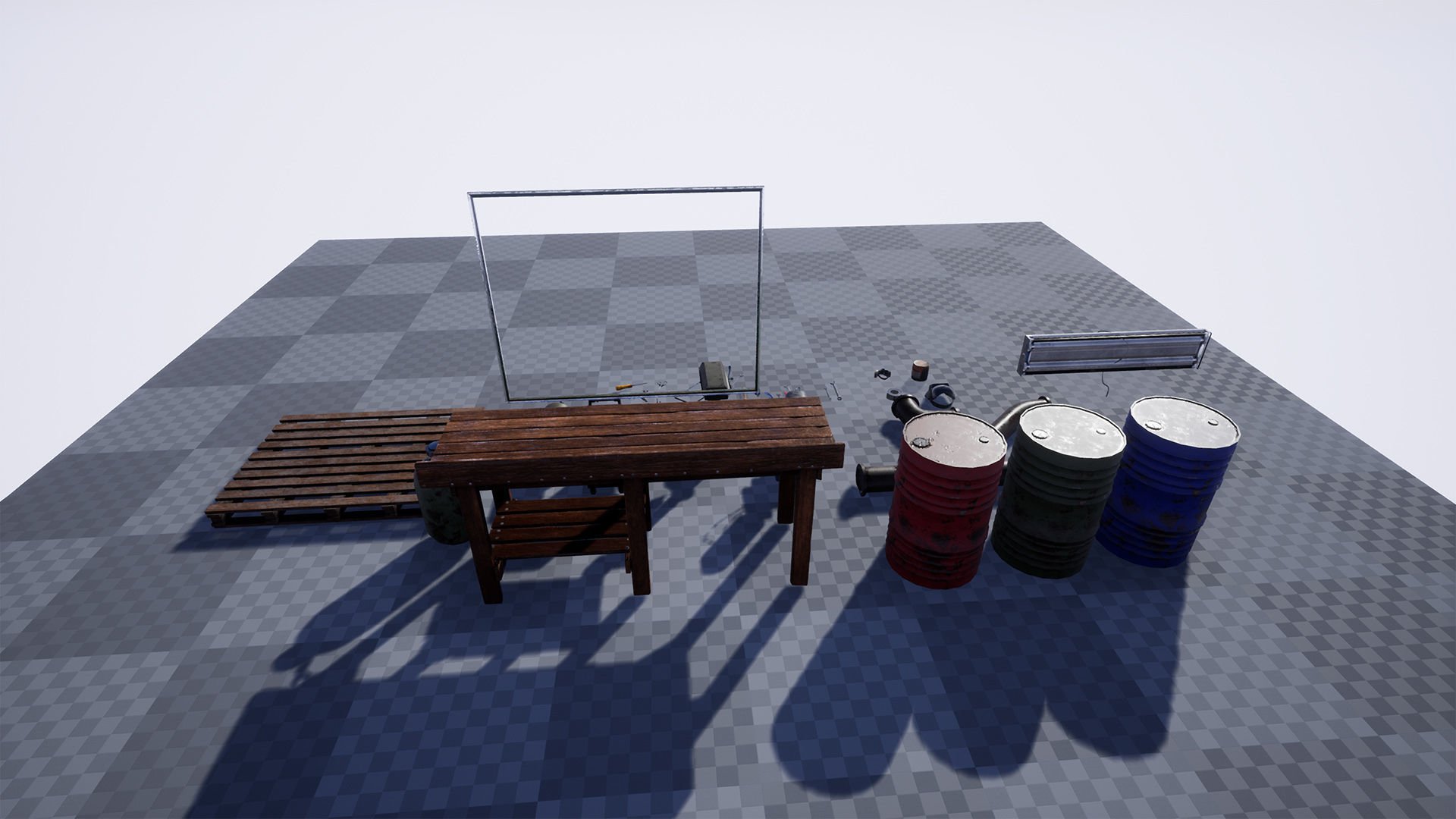 Workbench Props  40 Assets Low-poly 3D model_13