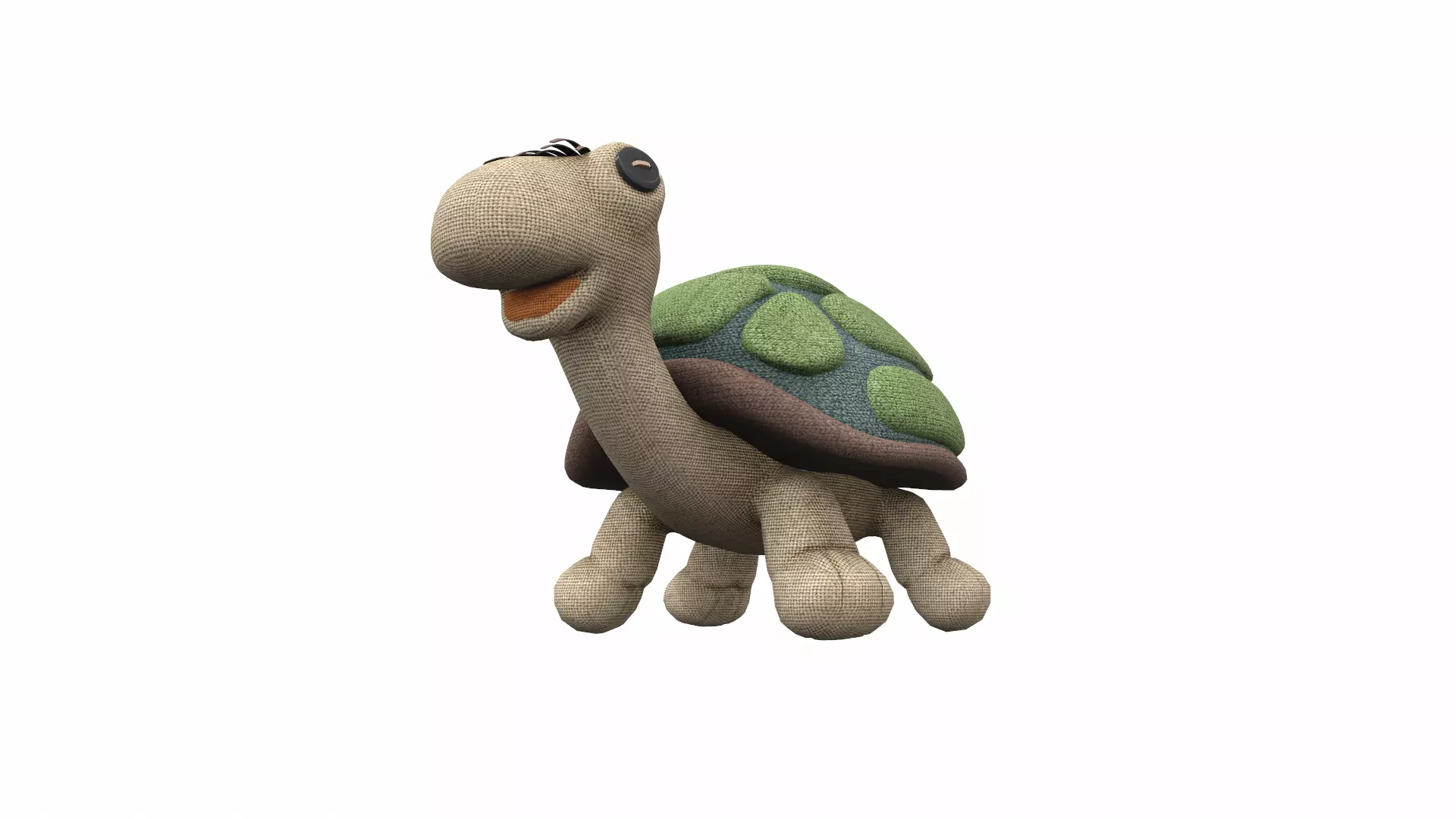 Plush toy turtle 3D model