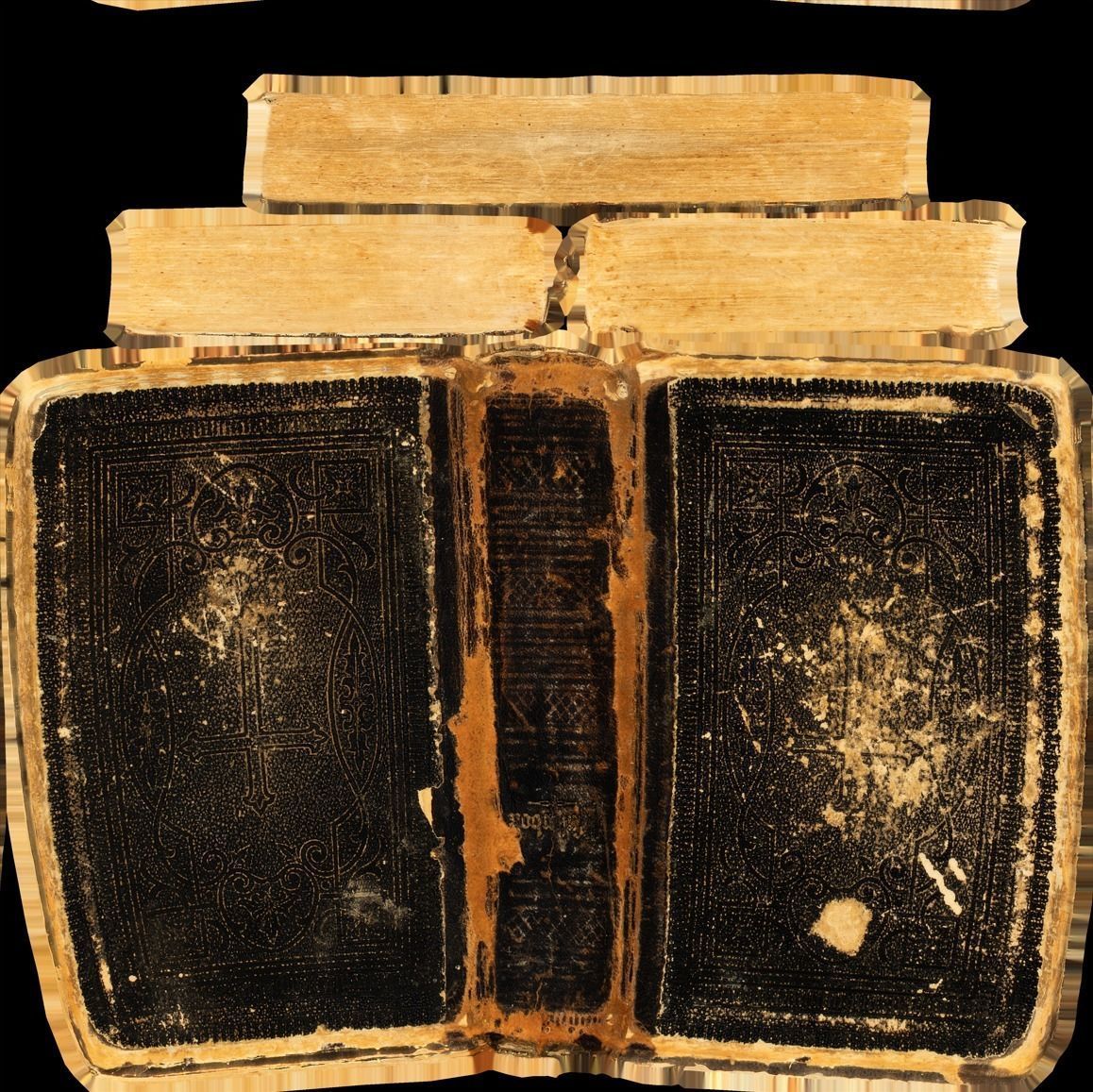 Old Damaged Books set - PBR Game ready Low poly Low-poly 3D model_11