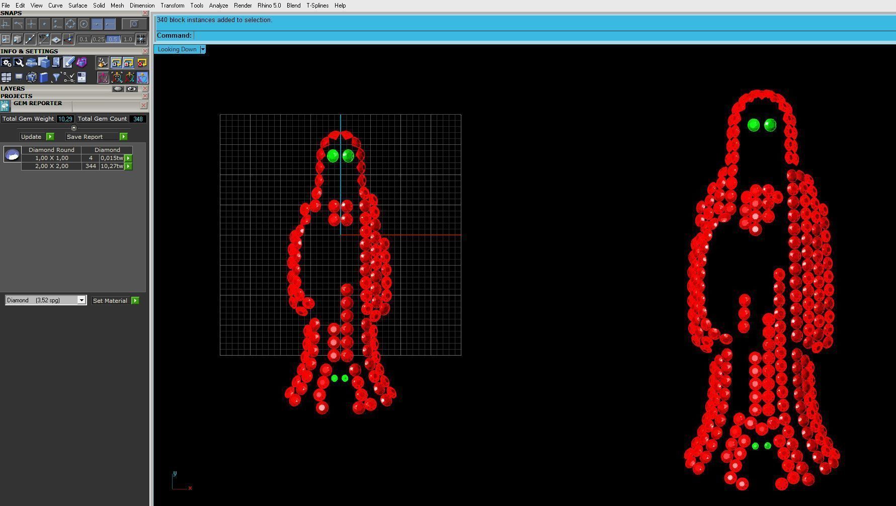 3 MODELS Holy Death Pendant 3D STL 3DM Skull Santa Muerte 3D print model_12