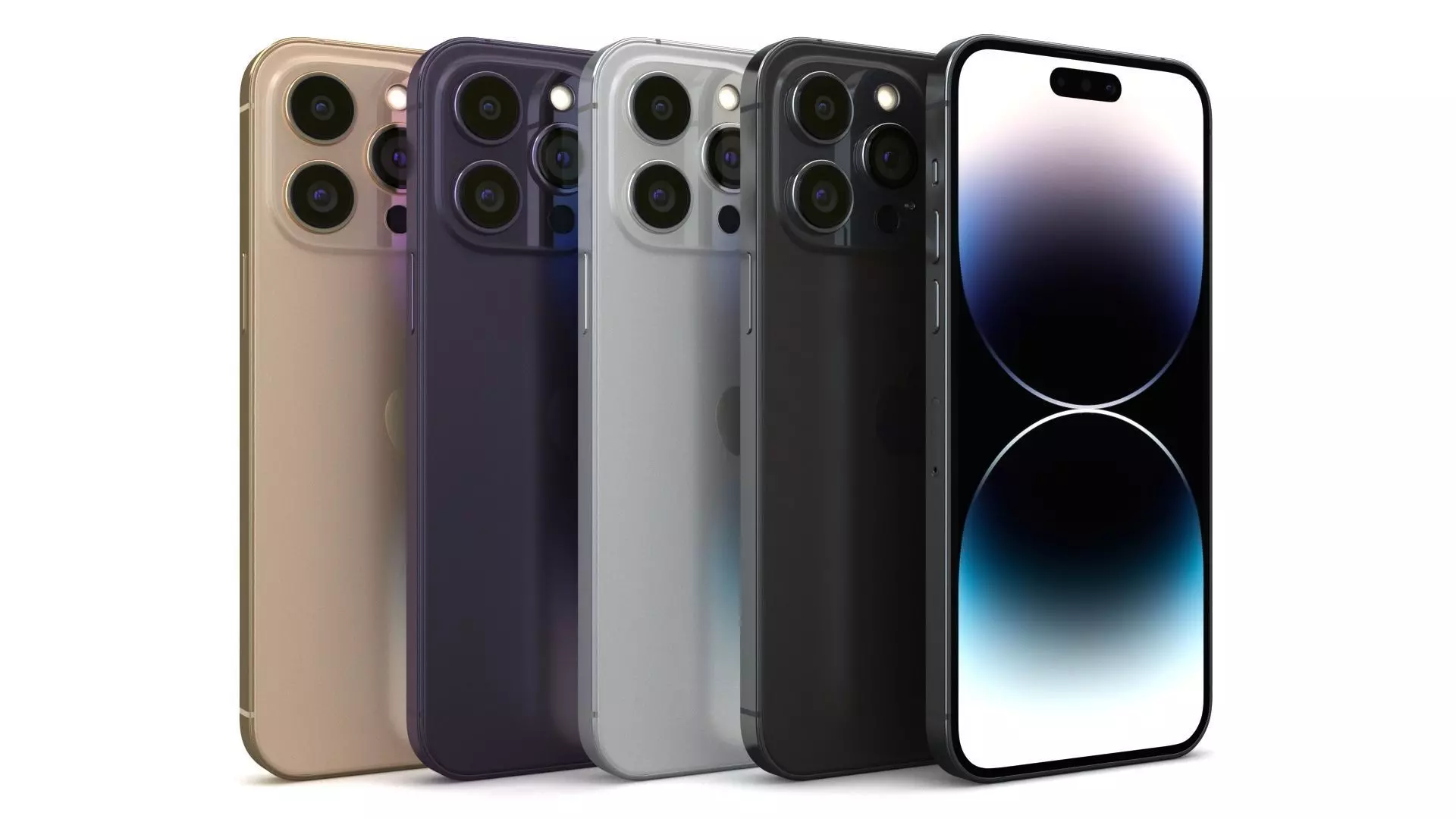 Apple iPhone 14 Pro Max All Color Low-poly 3D model_0