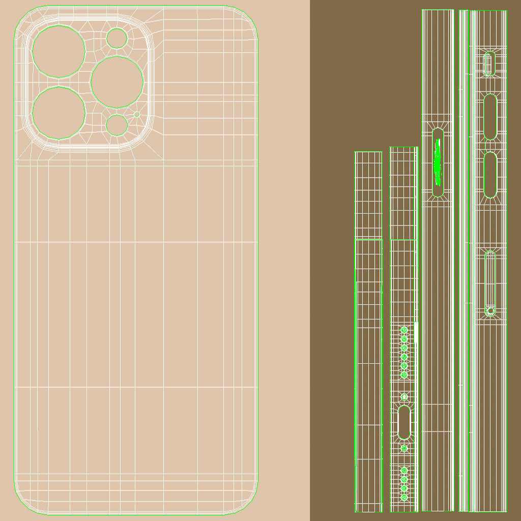 Apple iPhone 14 Pro Max All Color Low-poly 3D model_37