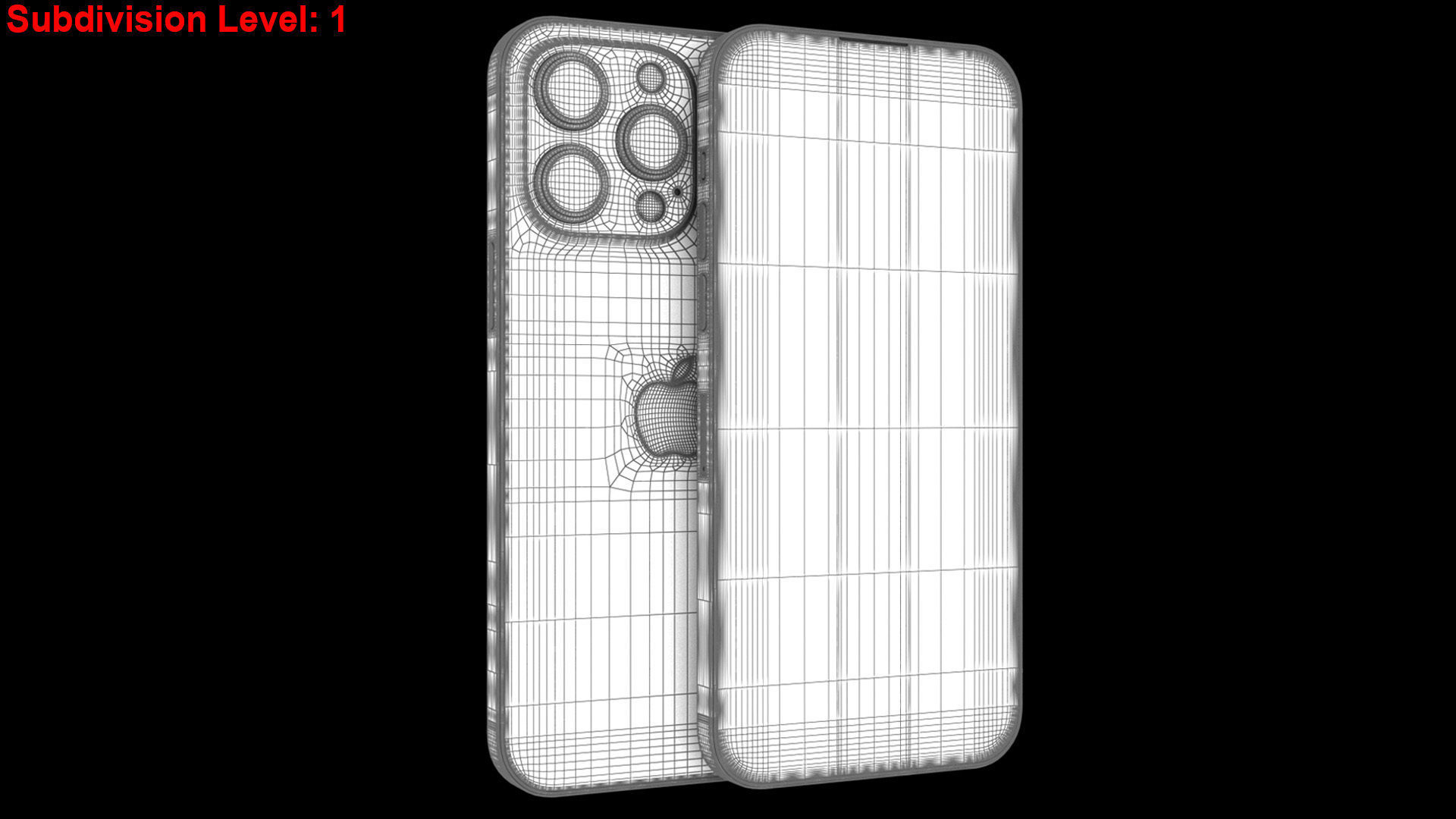 Apple iPhone 14 Pro Max All Color Low-poly 3D model_50