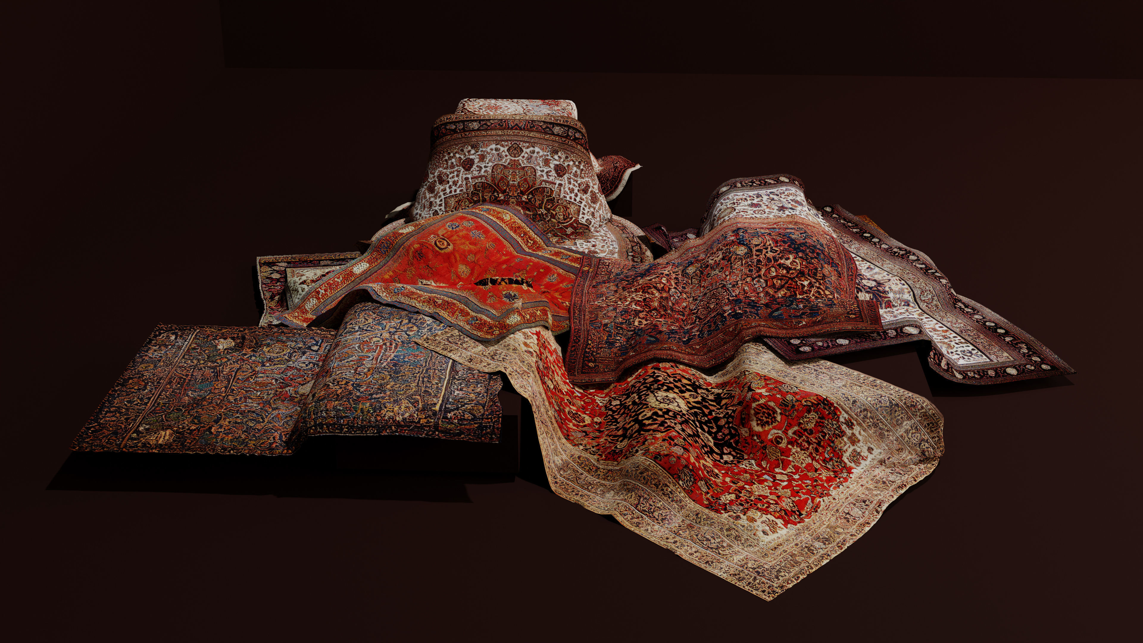 30 Low Poly Eastern-Persian Carpets Pack Low-poly 3D model_6