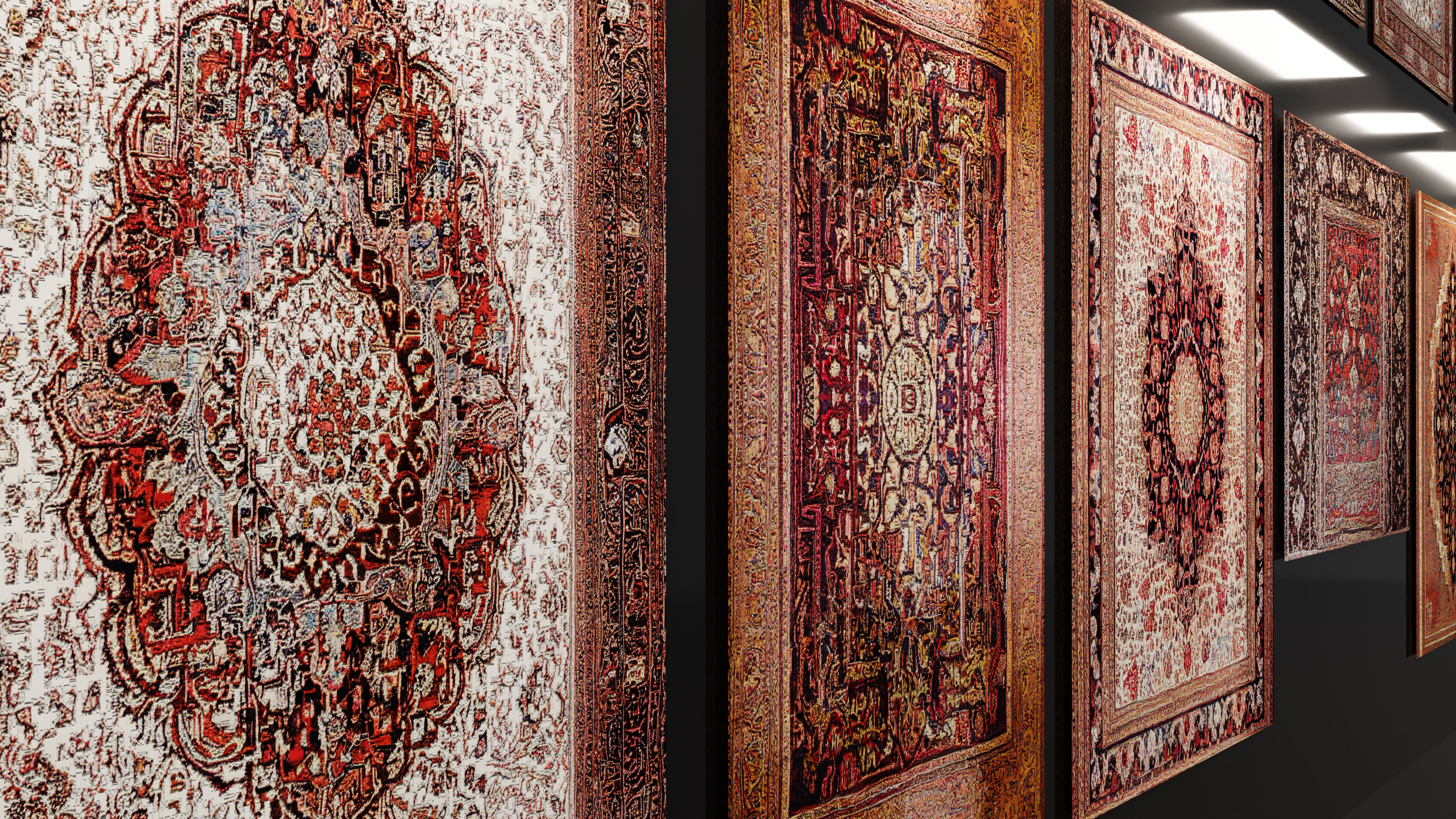 30 Low Poly Eastern-Persian Carpets Pack Low-poly 3D model_5