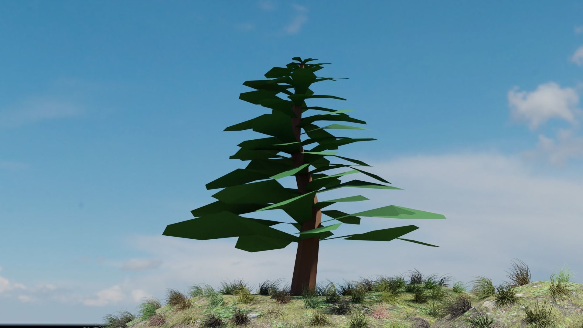 3D LowPoly Trees Pack Low-poly 3D model_6