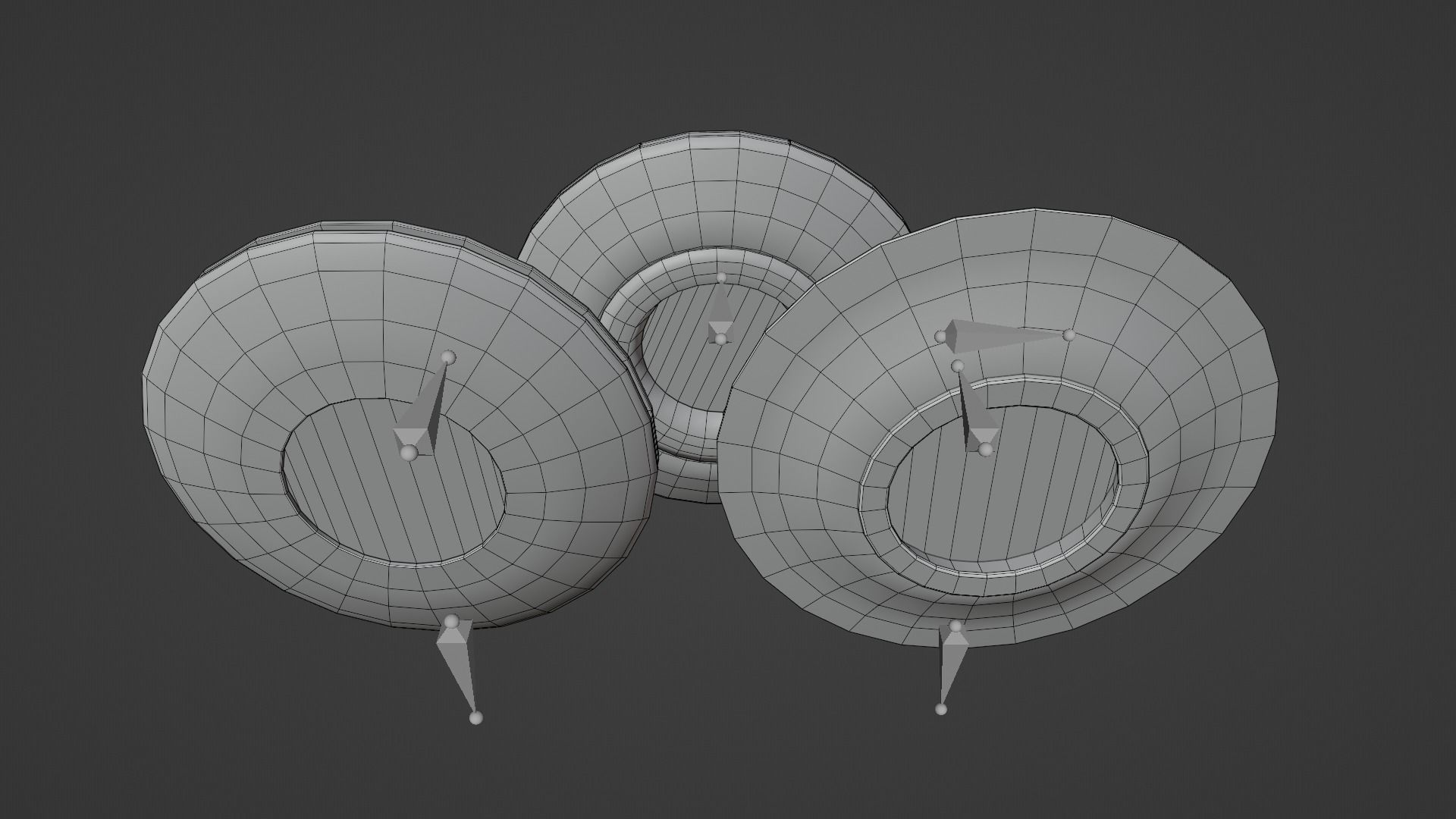 Alien Spaceships Low-poly 3D model_13