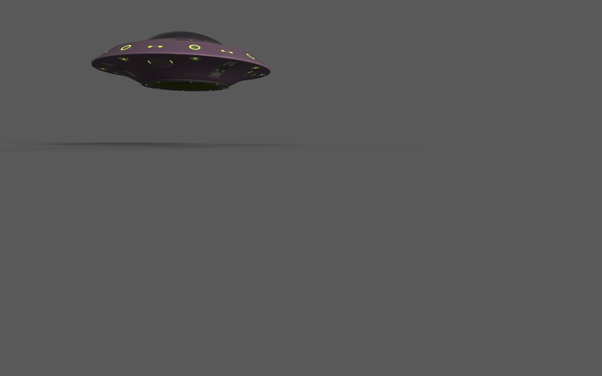 Alien Spaceships Low-poly 3D model_11
