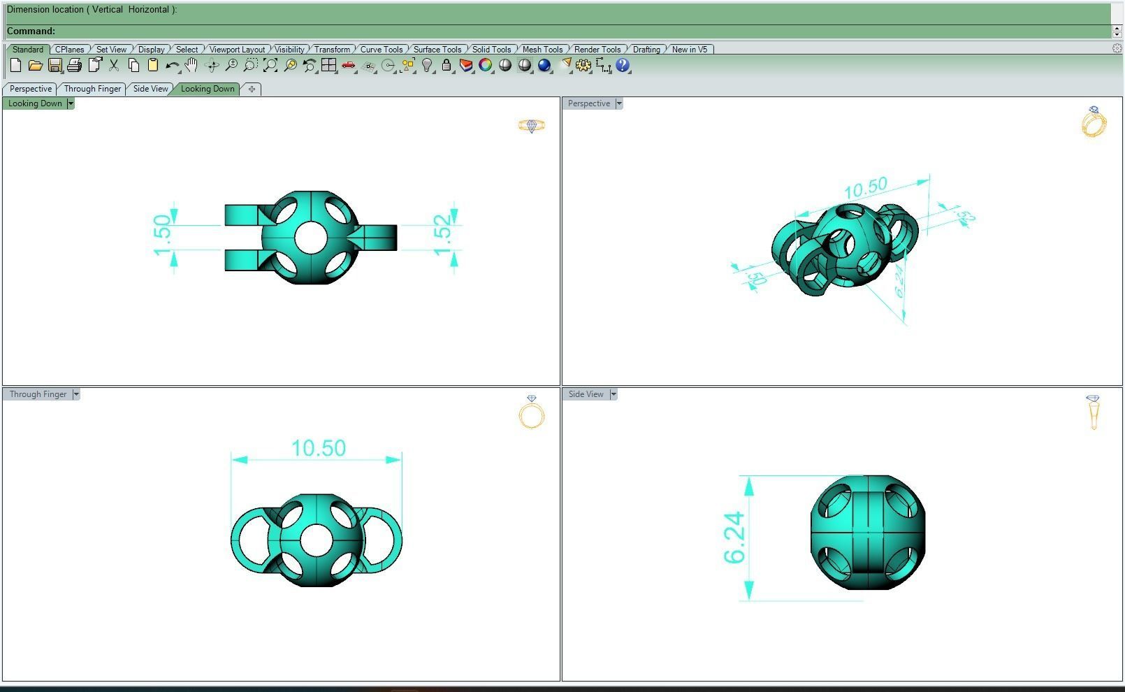Eslabon para cadena chain link-E032115 3D print model_2