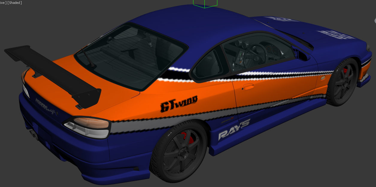 Nissan Silvia S15 Tokyo Drift 3D model_11