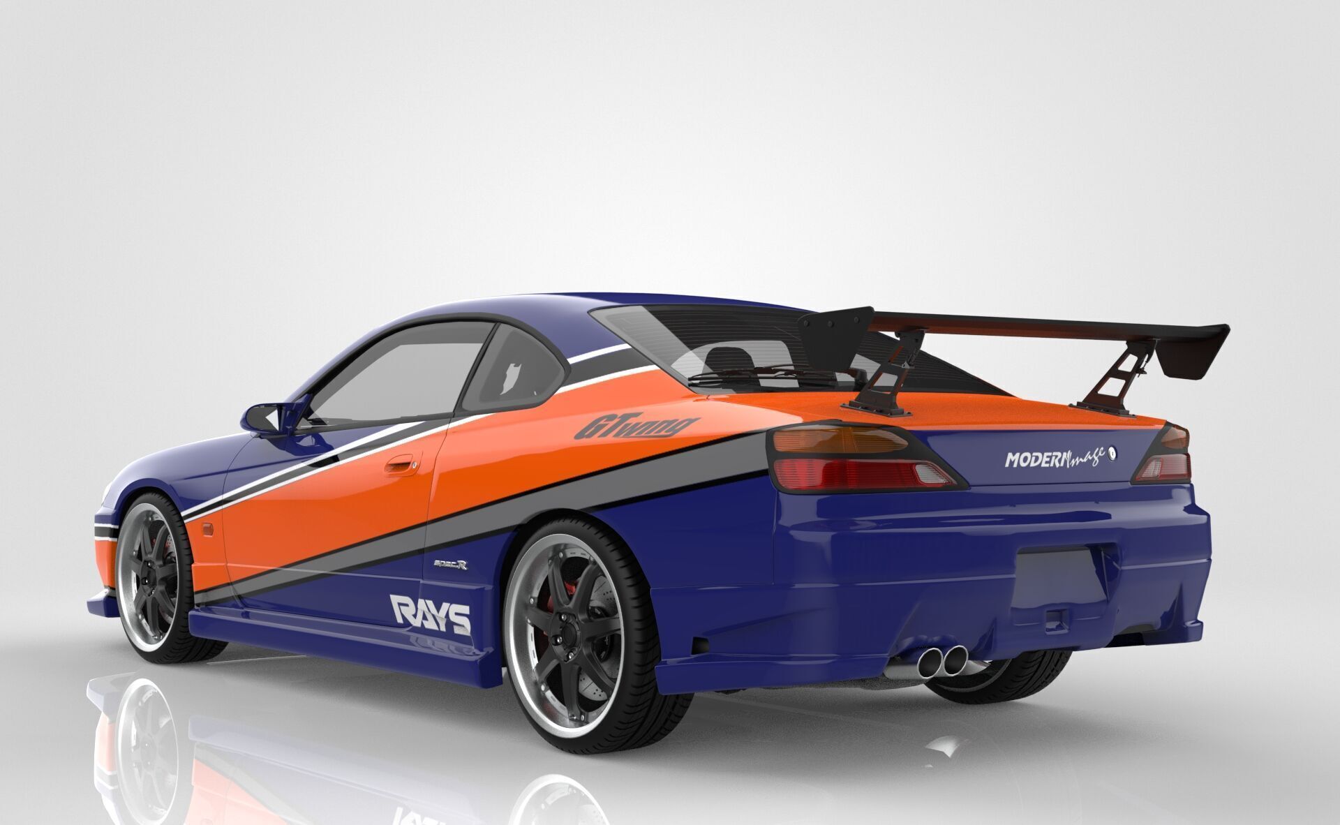 Nissan Silvia S15 Tokyo Drift 3D model_3