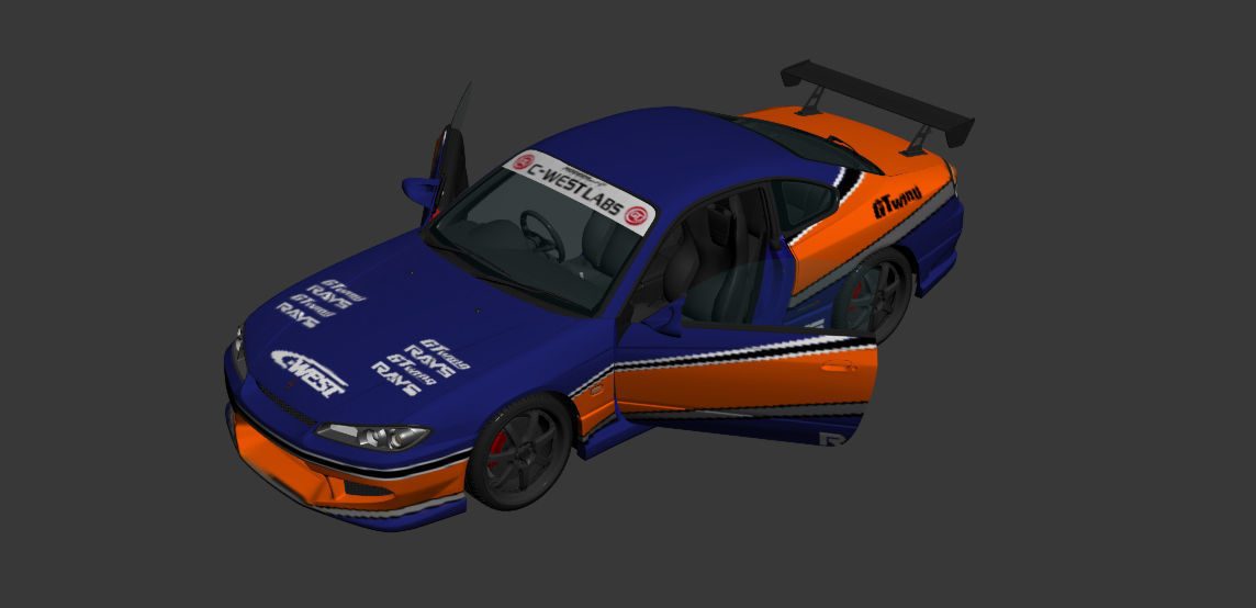 Nissan Silvia S15 Tokyo Drift 3D model_10