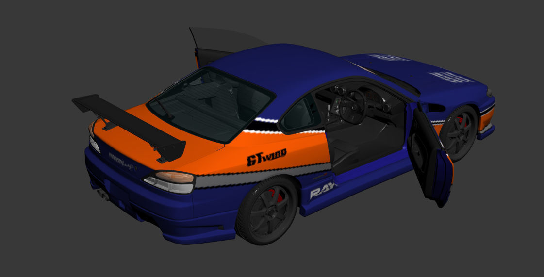 Nissan Silvia S15 Tokyo Drift 3D model_12