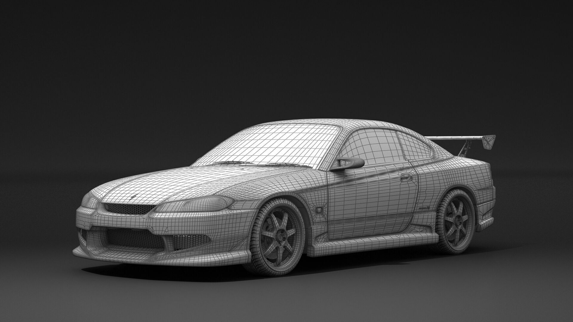 Nissan Silvia S15 Tokyo Drift 3D model_14