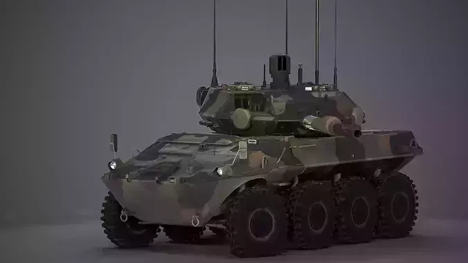 Centauro II Low-poly 3D model