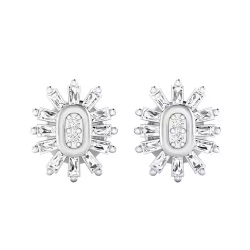 Women earrings 3D print model