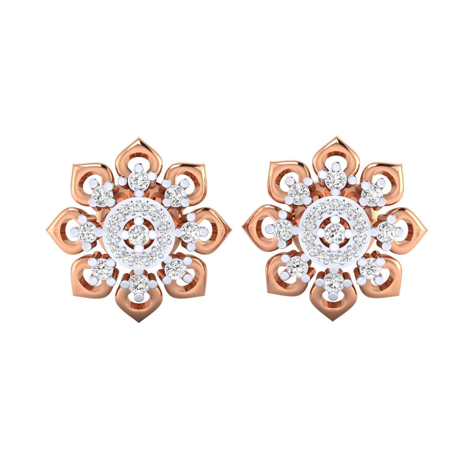 Women earrings 3D print model_13