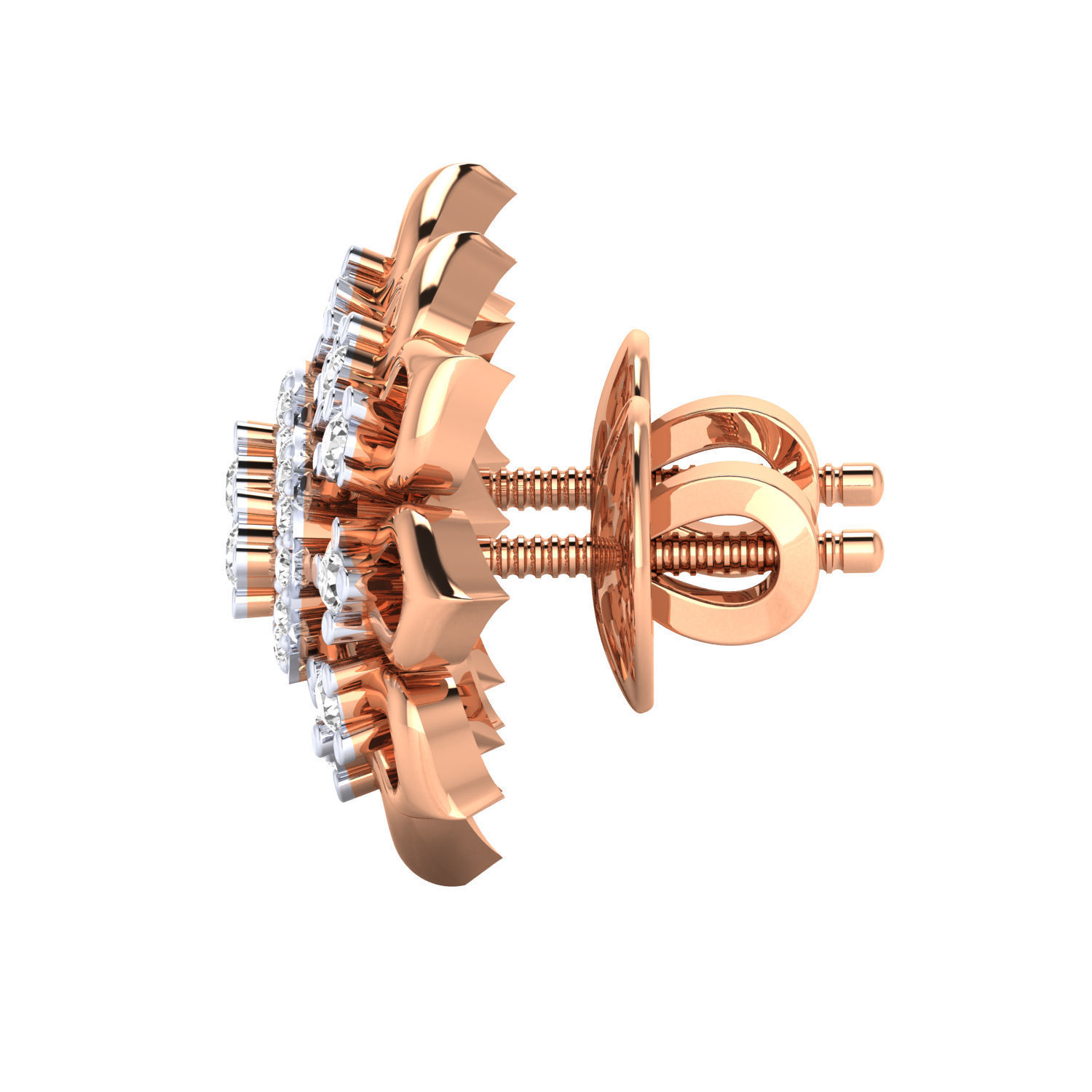 Women earrings 3D print model_7