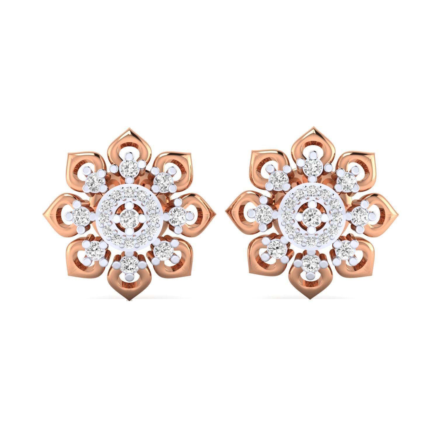 Women earrings 3D print model_14