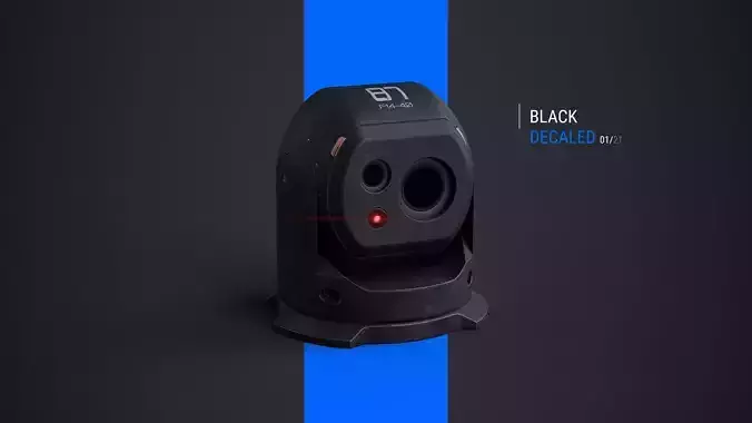 CCTV Security Camera 21 Textures Decals on-off Low-poly 3D model