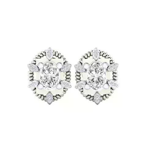 Women earrings 3D print model