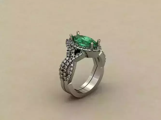 Engagement Ring and Band