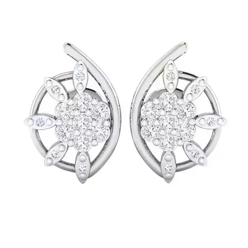 Women earrings 3D print model