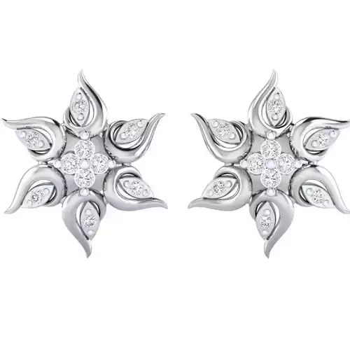 Women earrings 3D print model