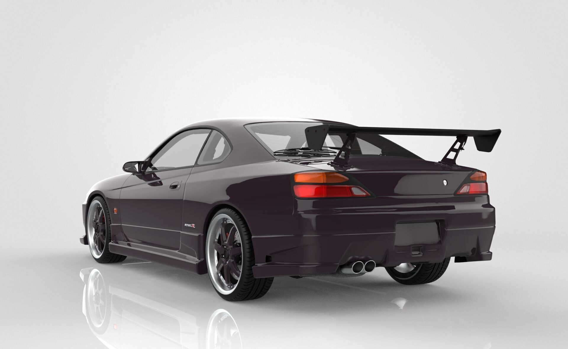 Nissan Silvia s15 3D model_3