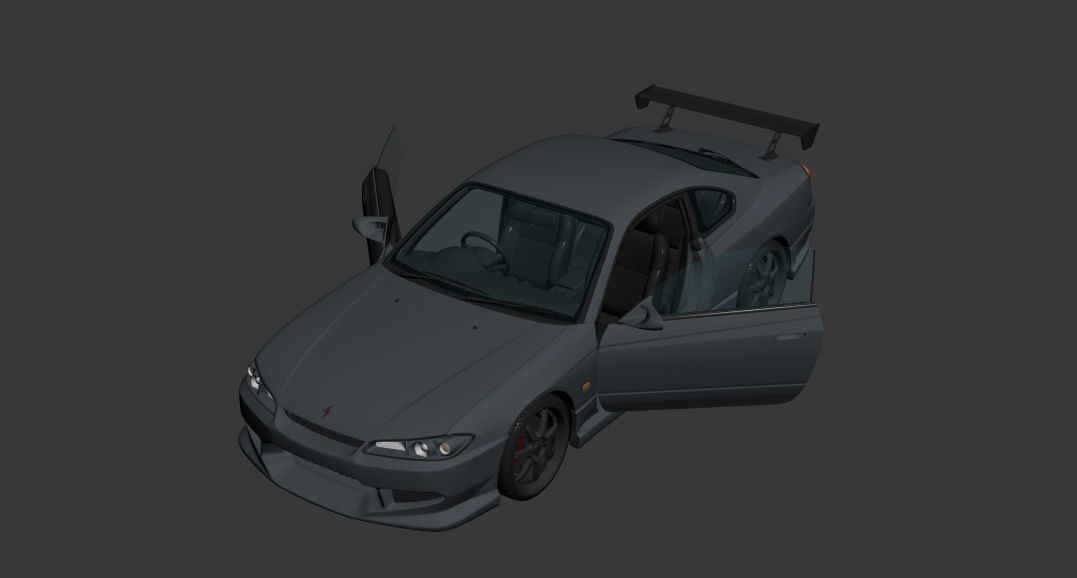 Nissan Silvia s15 3D model_13