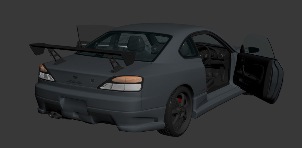 Nissan Silvia s15 3D model_14