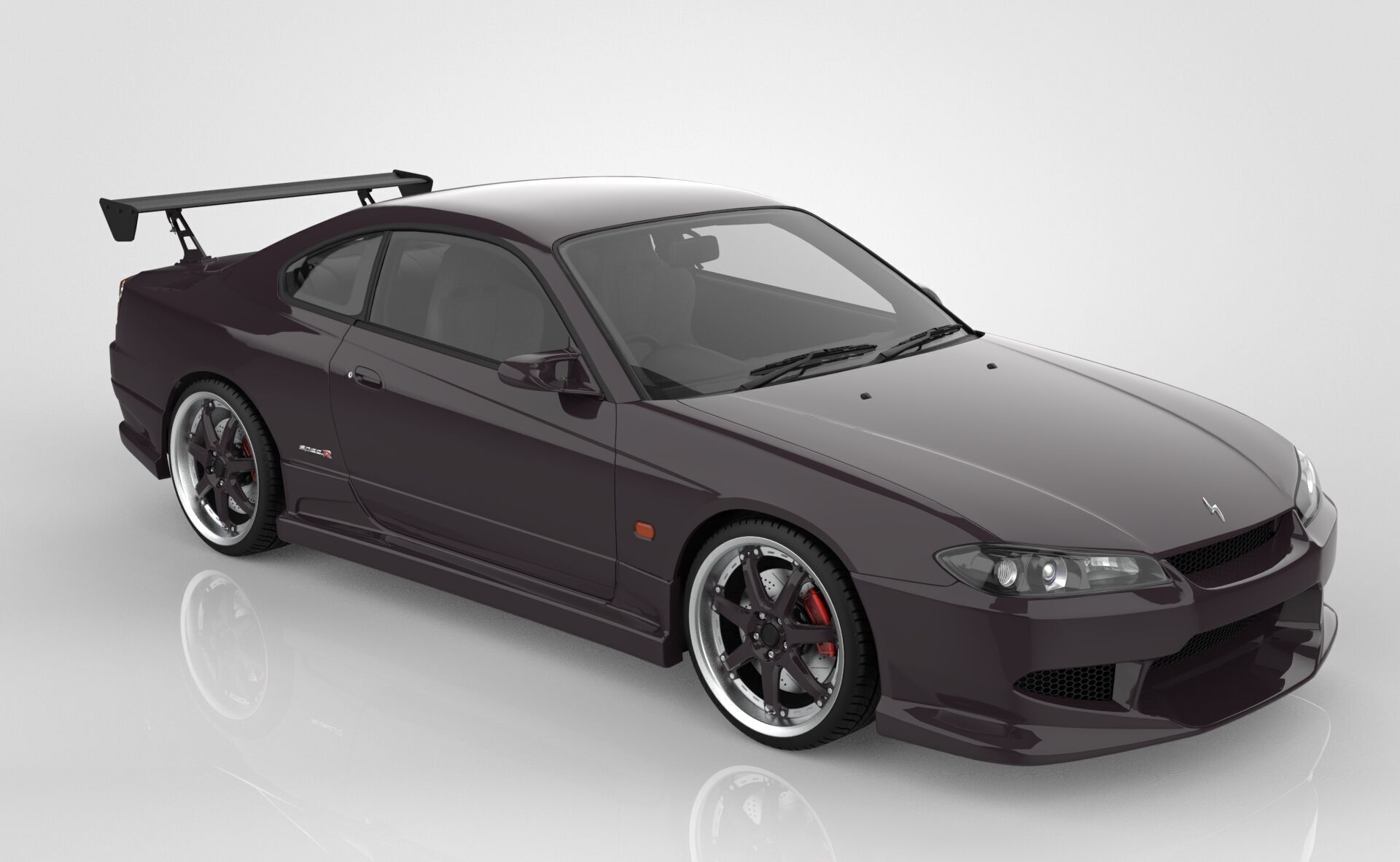 Nissan Silvia s15 3D model_8
