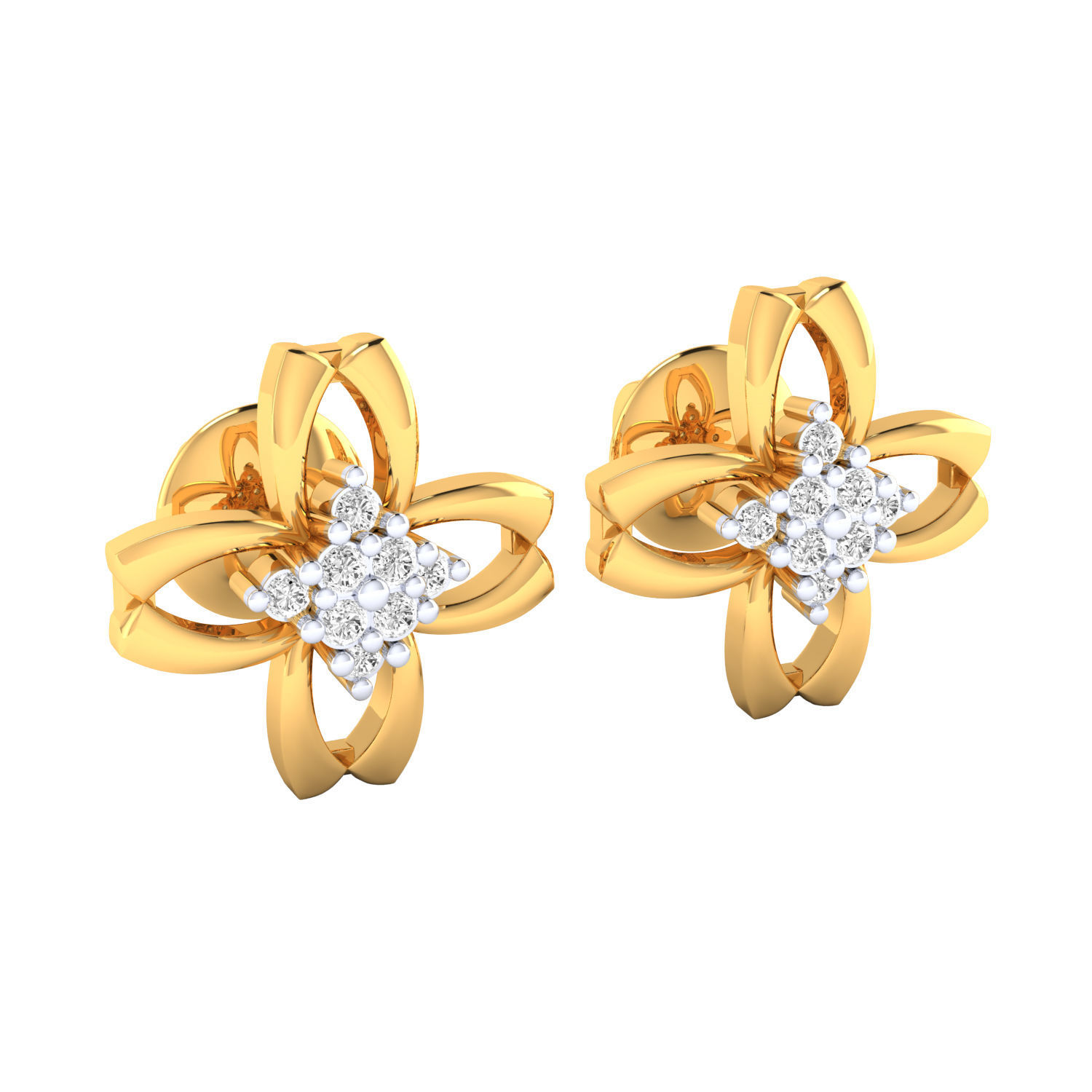 Women earrings 3D print model_13