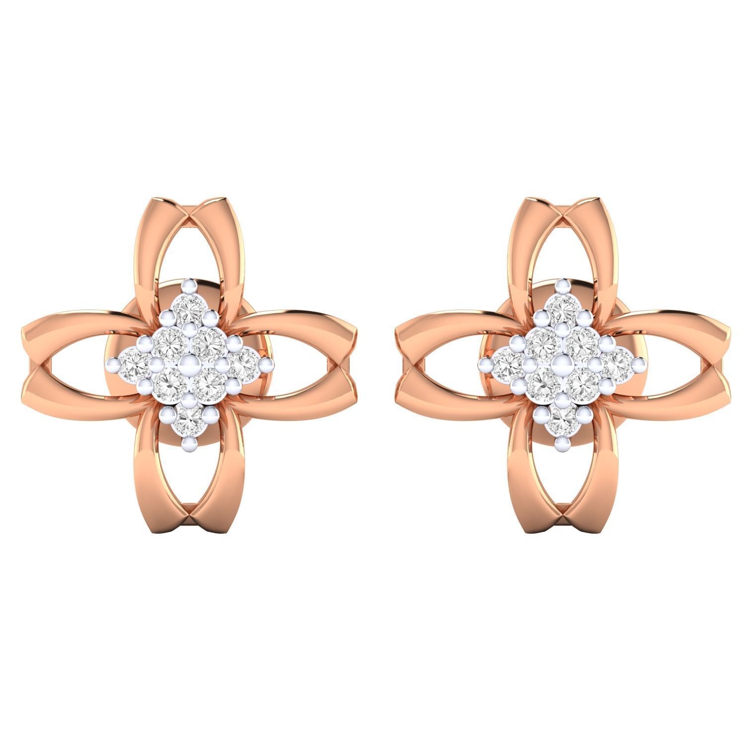 Women earrings 3D print model_6