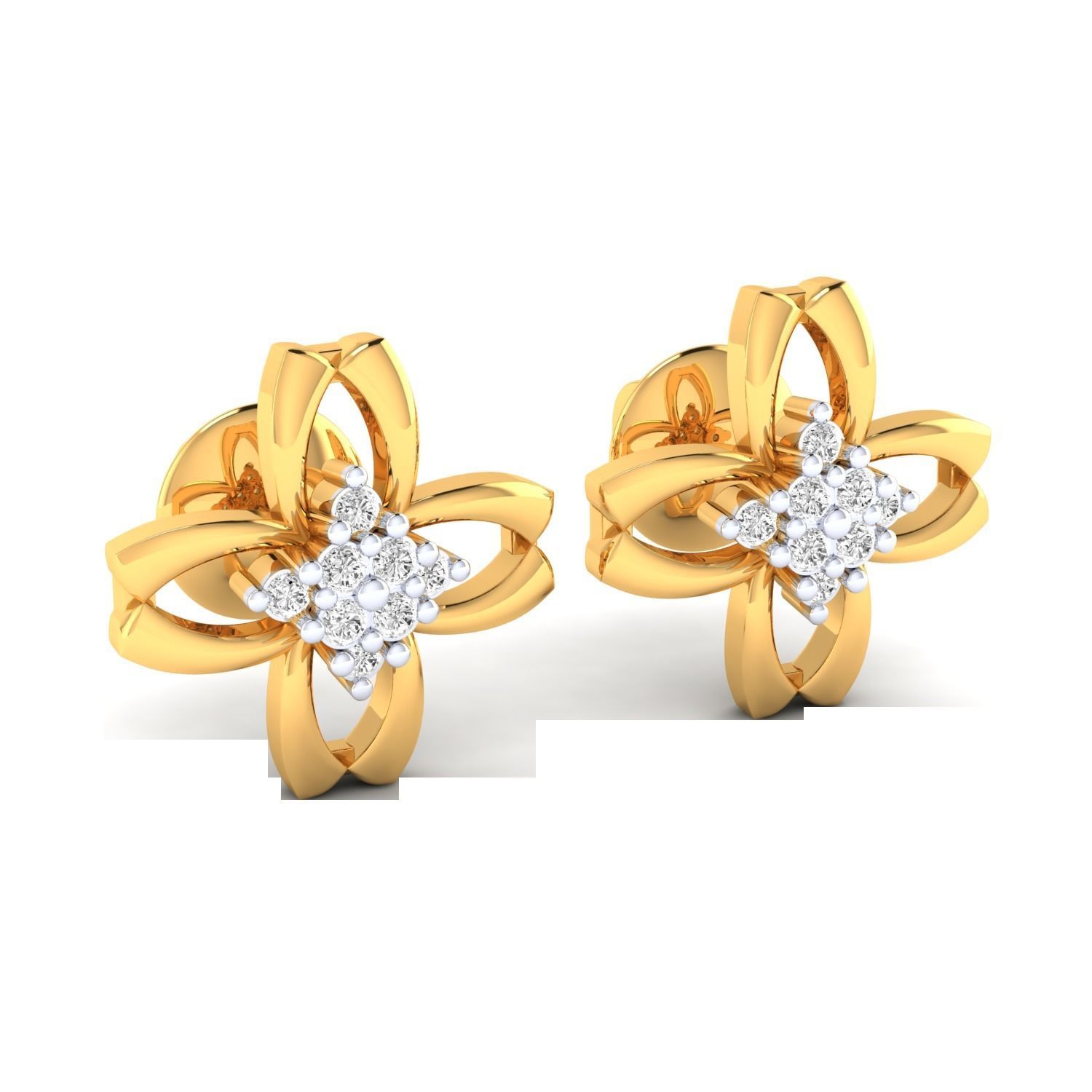 Women earrings 3D print model_14