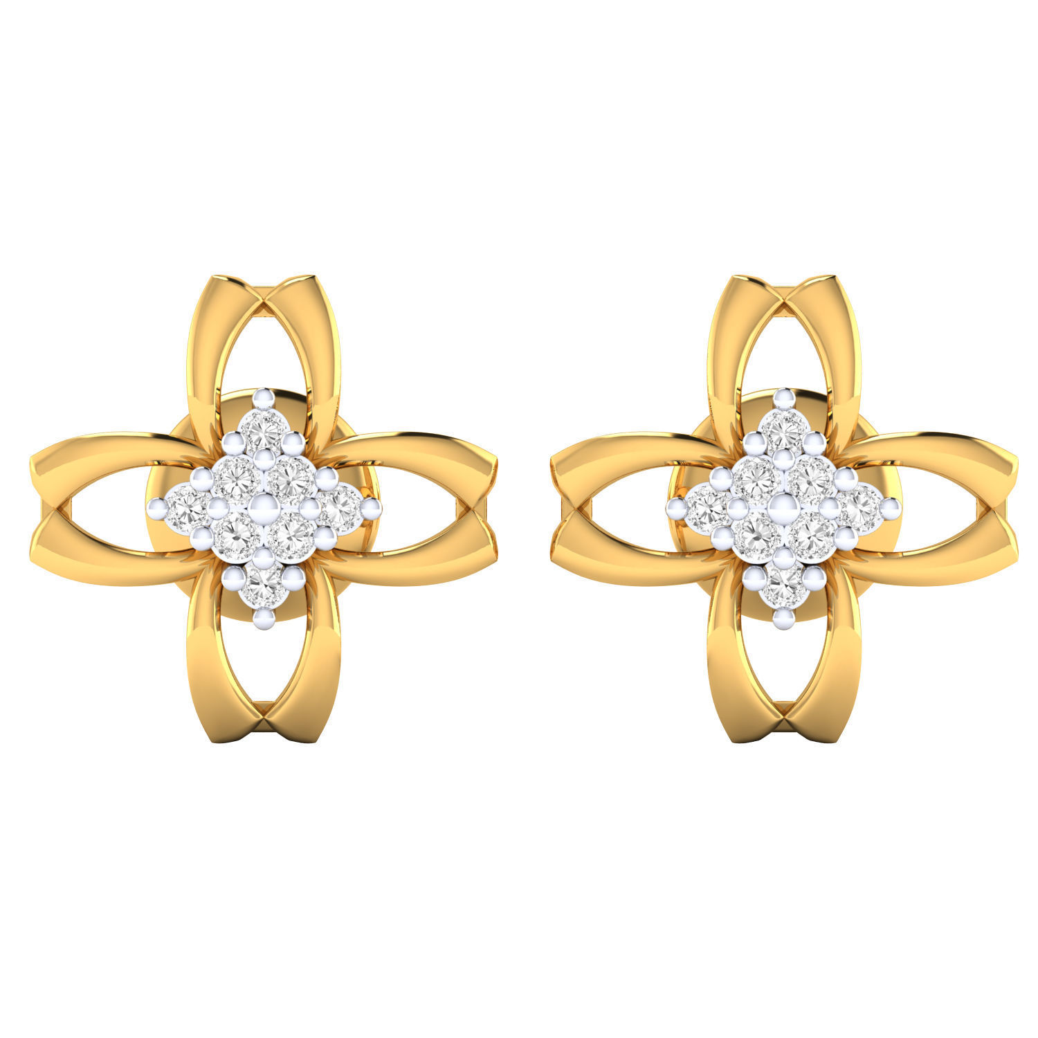 Women earrings 3D print model_17