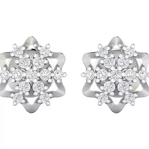 Women earrings 3D print model