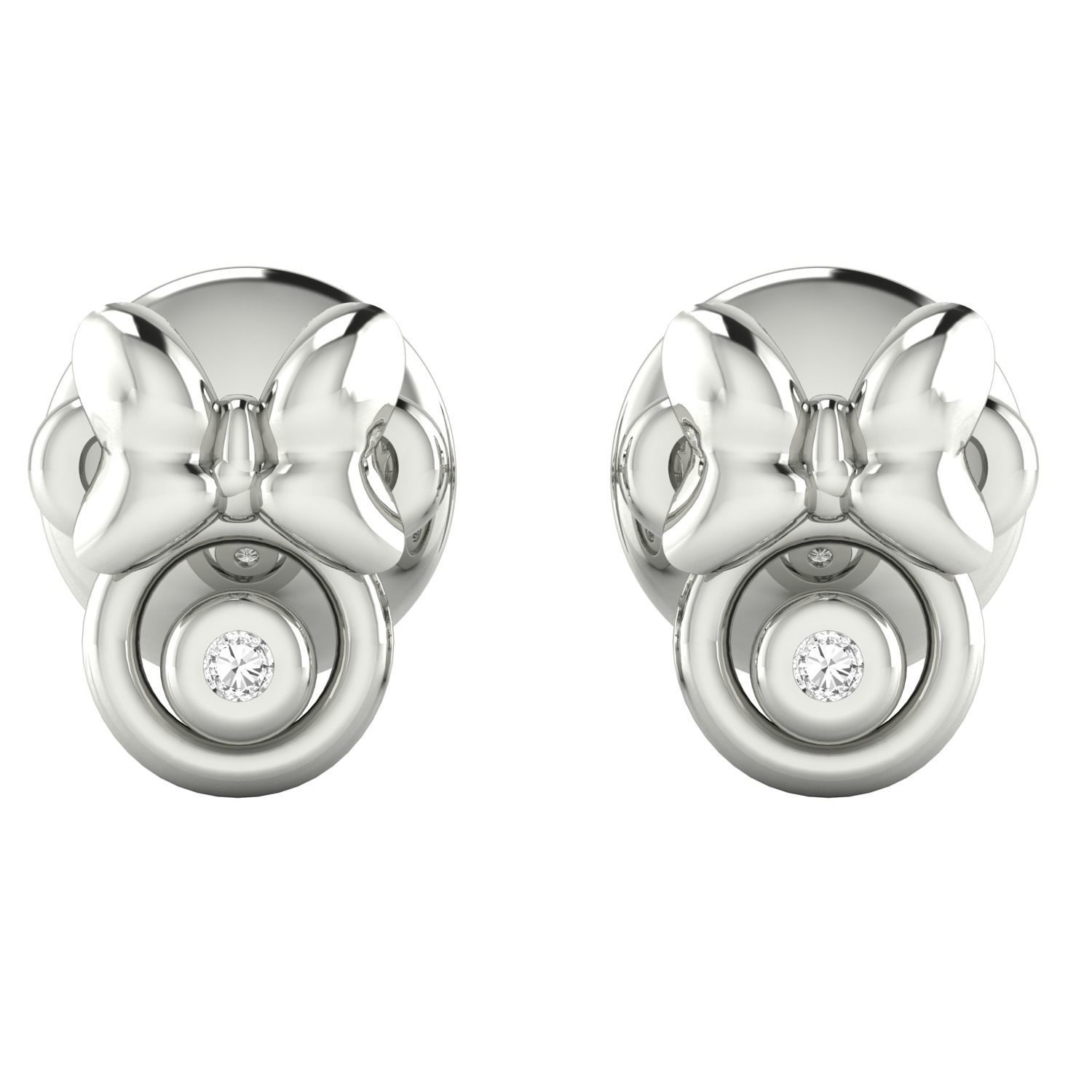 Women earrings 3D print model_11