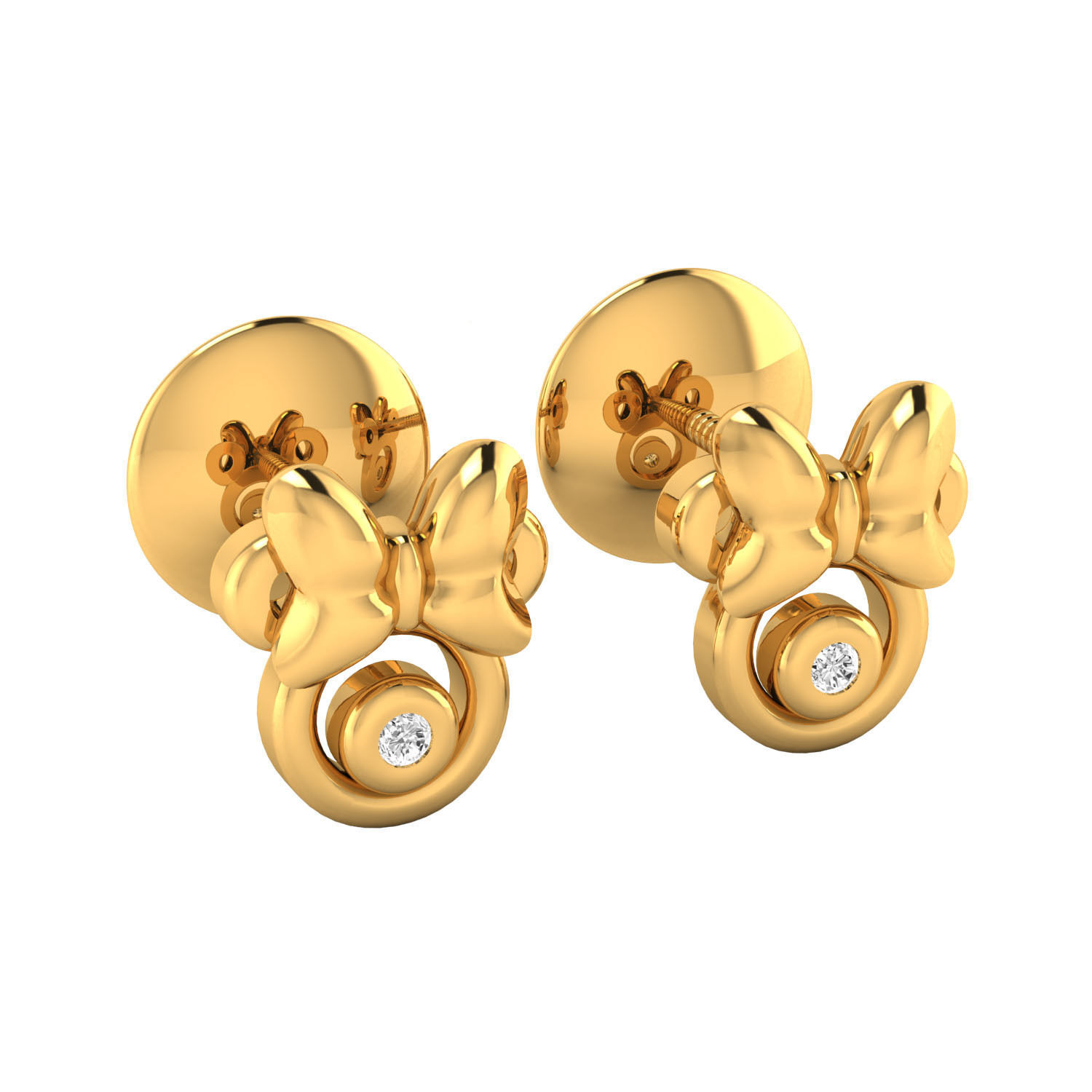 Women earrings 3D print model_12