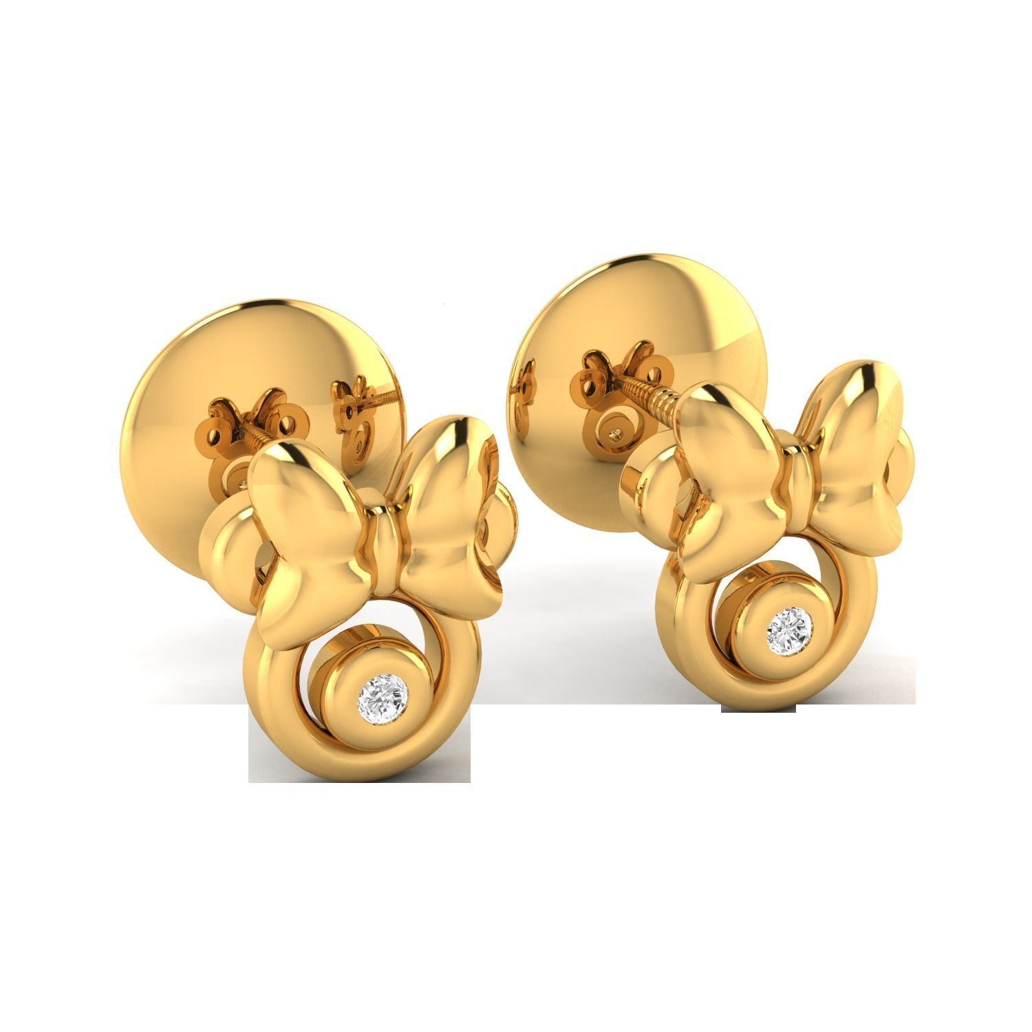 Women earrings 3D print model_13