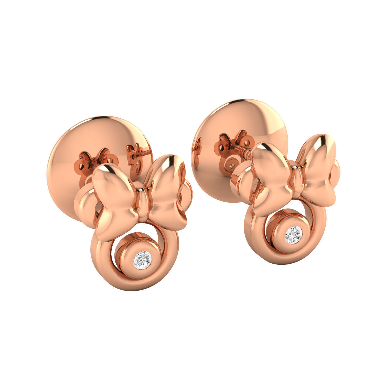 Women earrings 3D print model_1