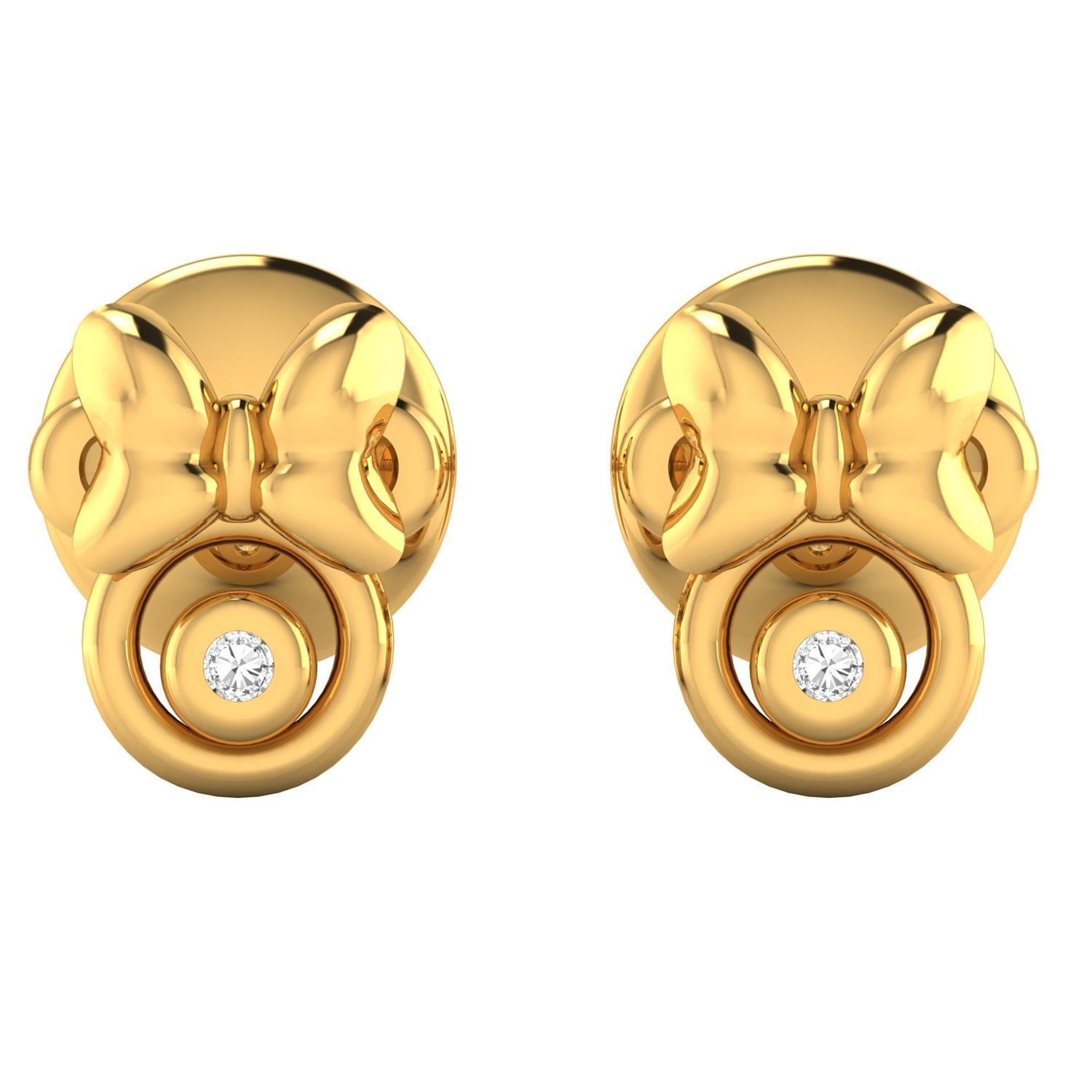 Women earrings 3D print model_17