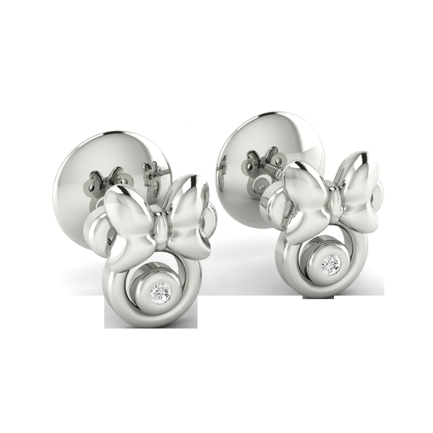 Women earrings 3D print model_8