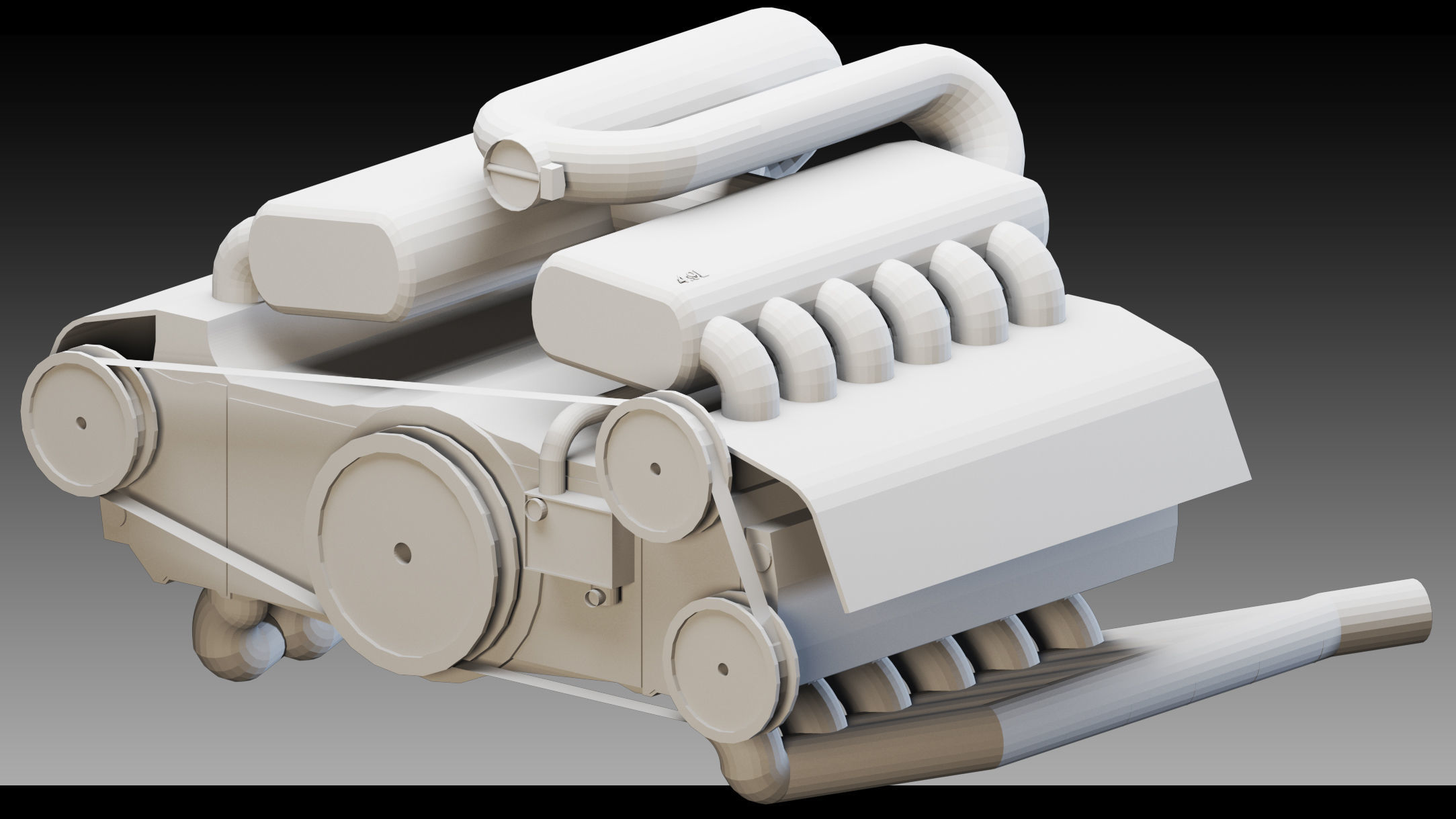 13 Industrial Engines- Vol 05- High detail 3d models Low-poly 3D model_4