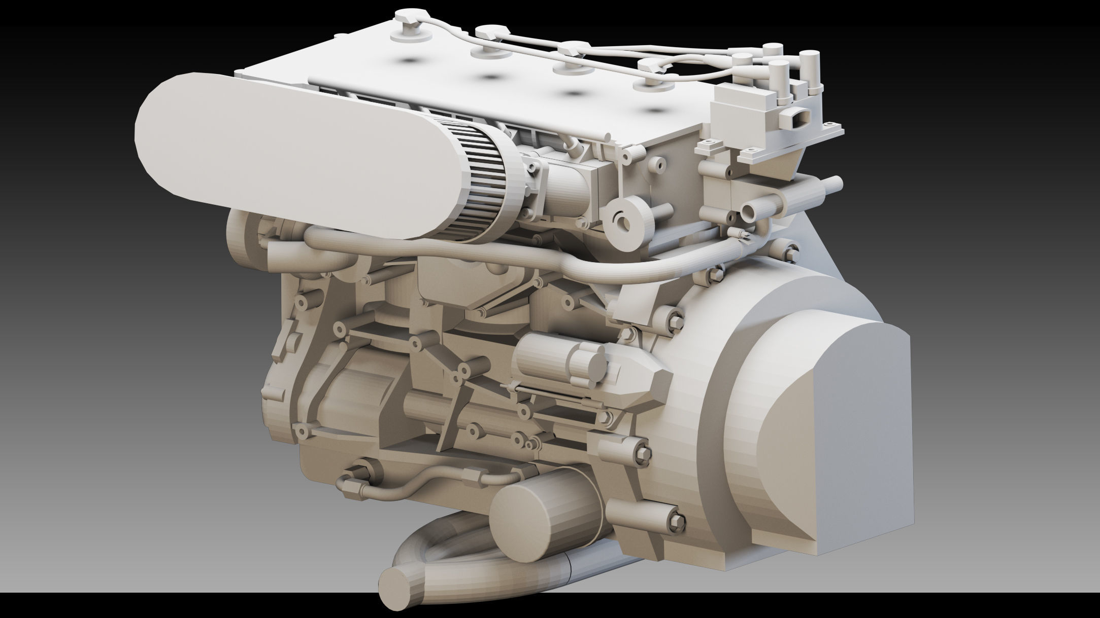13 Industrial Engines- Vol 05- High detail 3d models Low-poly 3D model_7