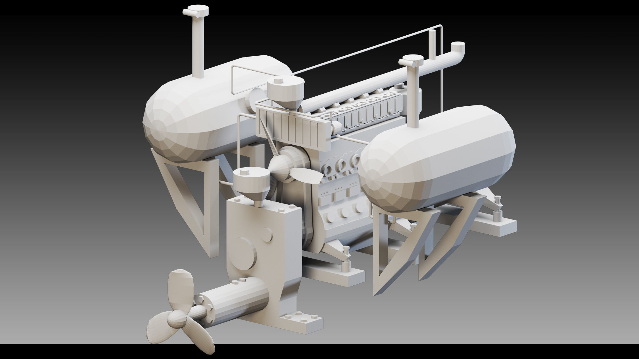 13 Industrial Engines- Vol 05- High detail 3d models Low-poly 3D model_12