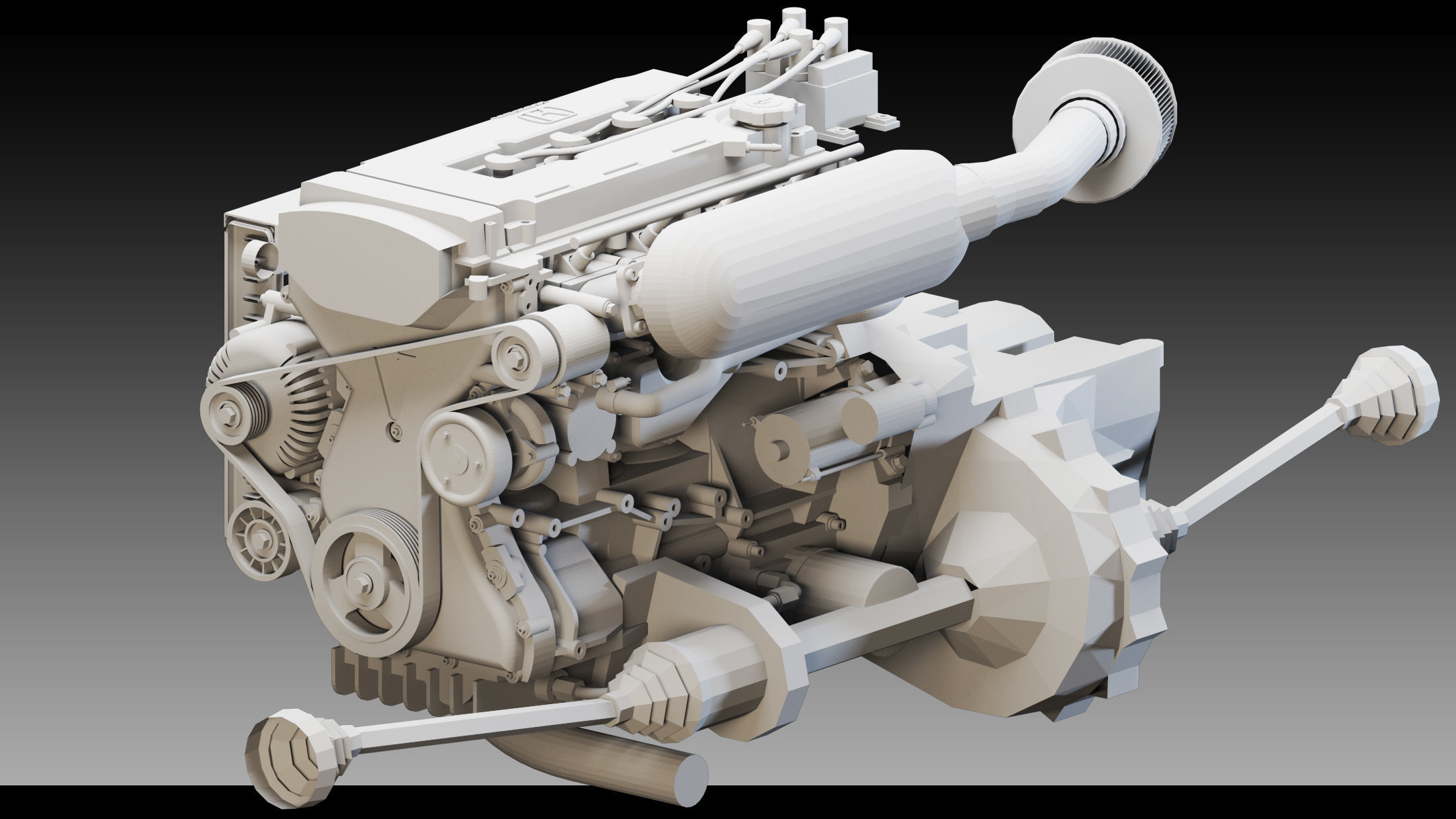 13 Industrial Engines- Vol 05- High detail 3d models Low-poly 3D model_11