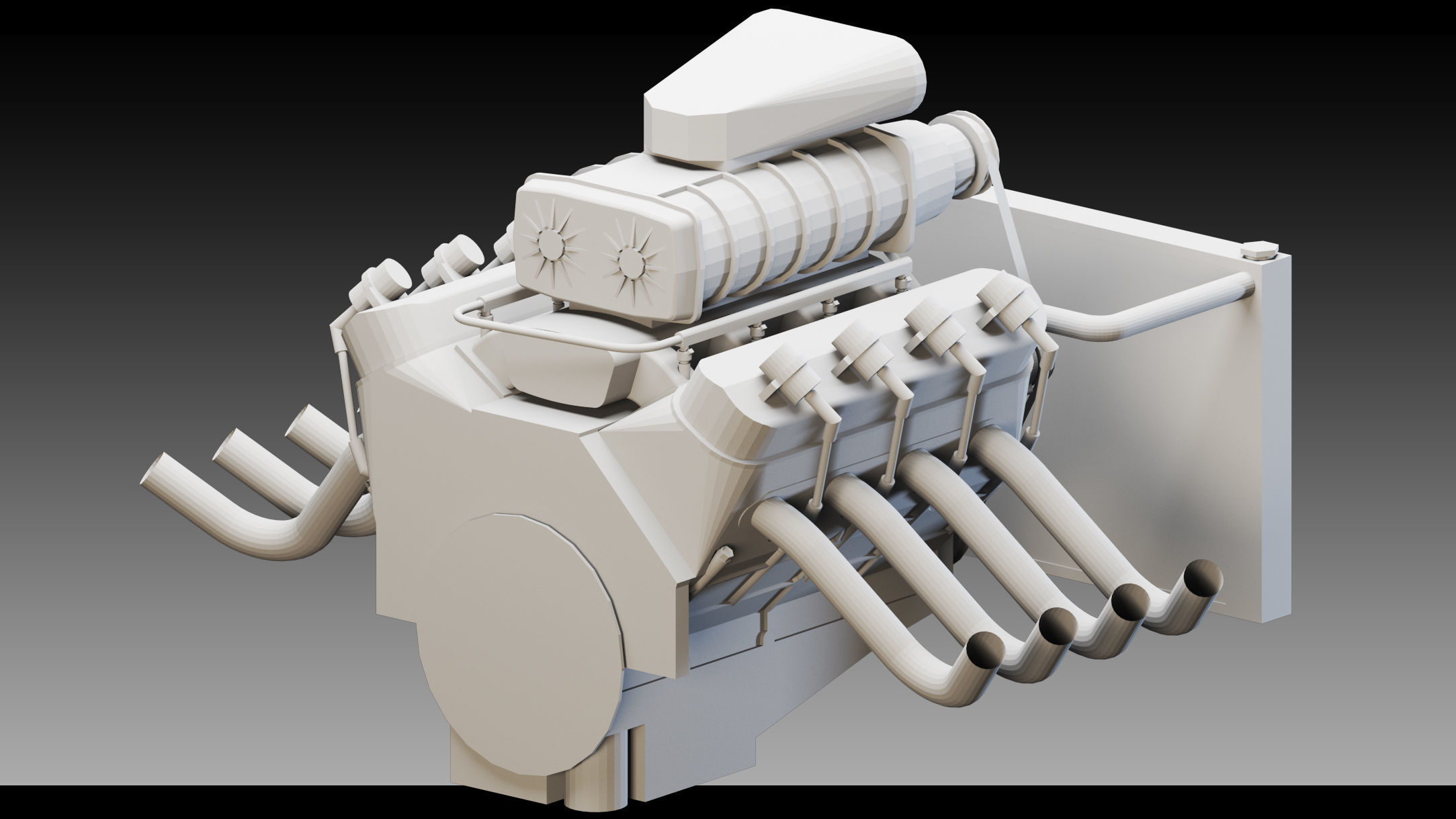 13 Industrial Engines- Vol 05- High detail 3d models Low-poly 3D model_3