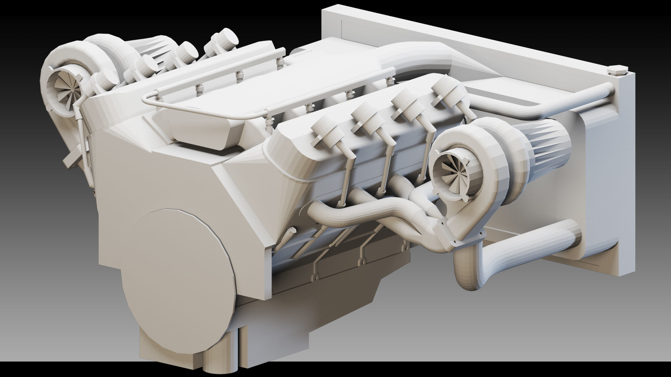 13 Industrial Engines- Vol 05- High detail 3d models Low-poly 3D model_2